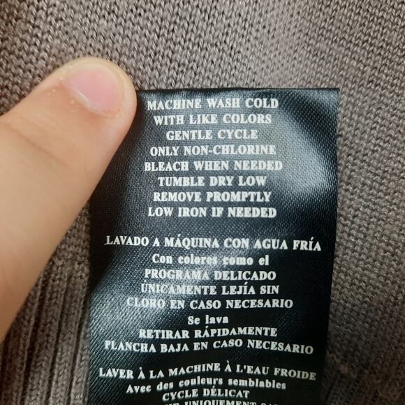 2b Bebe brown ribbed keyhole chest cold shoulder blouse size small - Picture 6 of 11